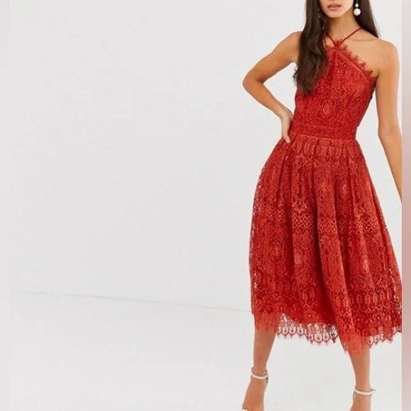 cheap black lace dress Lyon Lace Dress in Black Lace main image 1